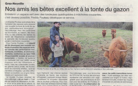 Ouest France Eco-pâturage